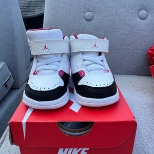 Nike Jordan Flight Sneakers with Pink and Black